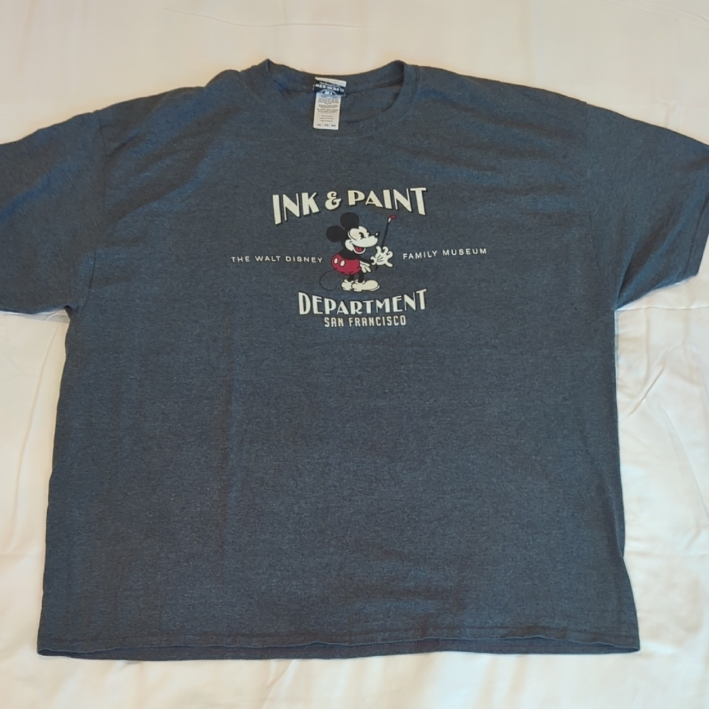 Disney Gray Mickey Mouse Short Sleeve Tee